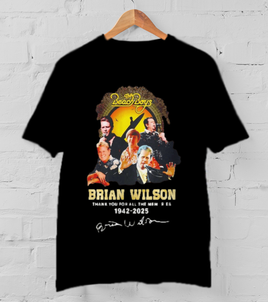 The Beach Boys Brian Wilson Thank You For All The Memories 1942 2026 T-Shirt