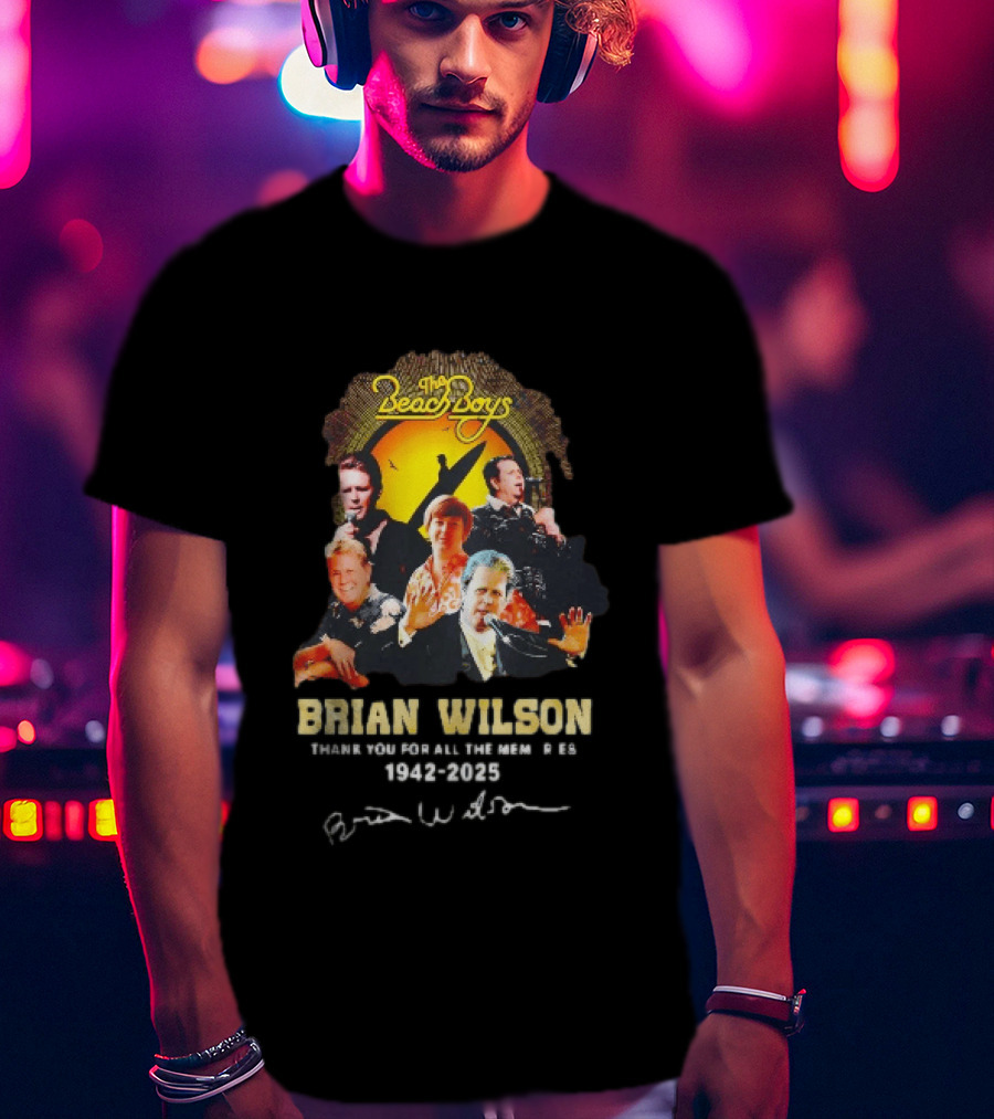 The Beach Boys Brian Wilson Thank You For All The Memories 1942 2026 T-Shirt