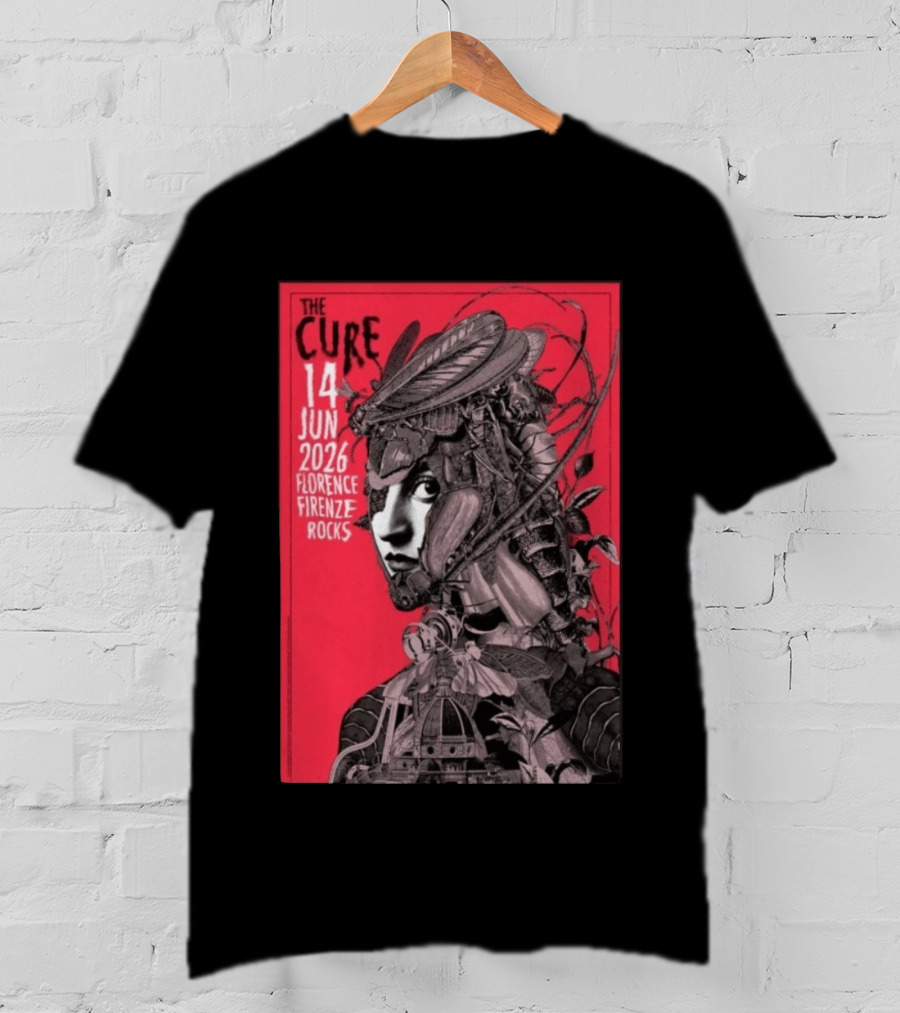 The Cure Florence Firenze Rocks June 14 2026 Festival T-Shirt