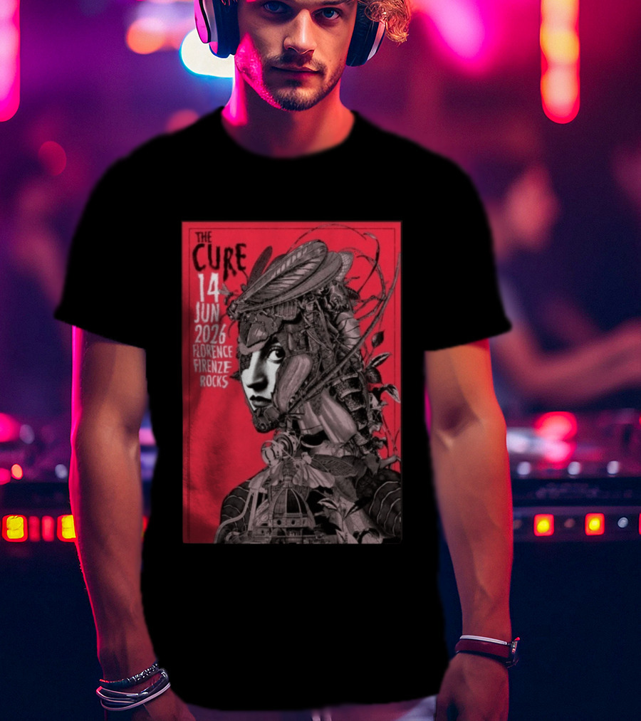 The Cure Florence Firenze Rocks June 14 2026 Festival T-Shirt