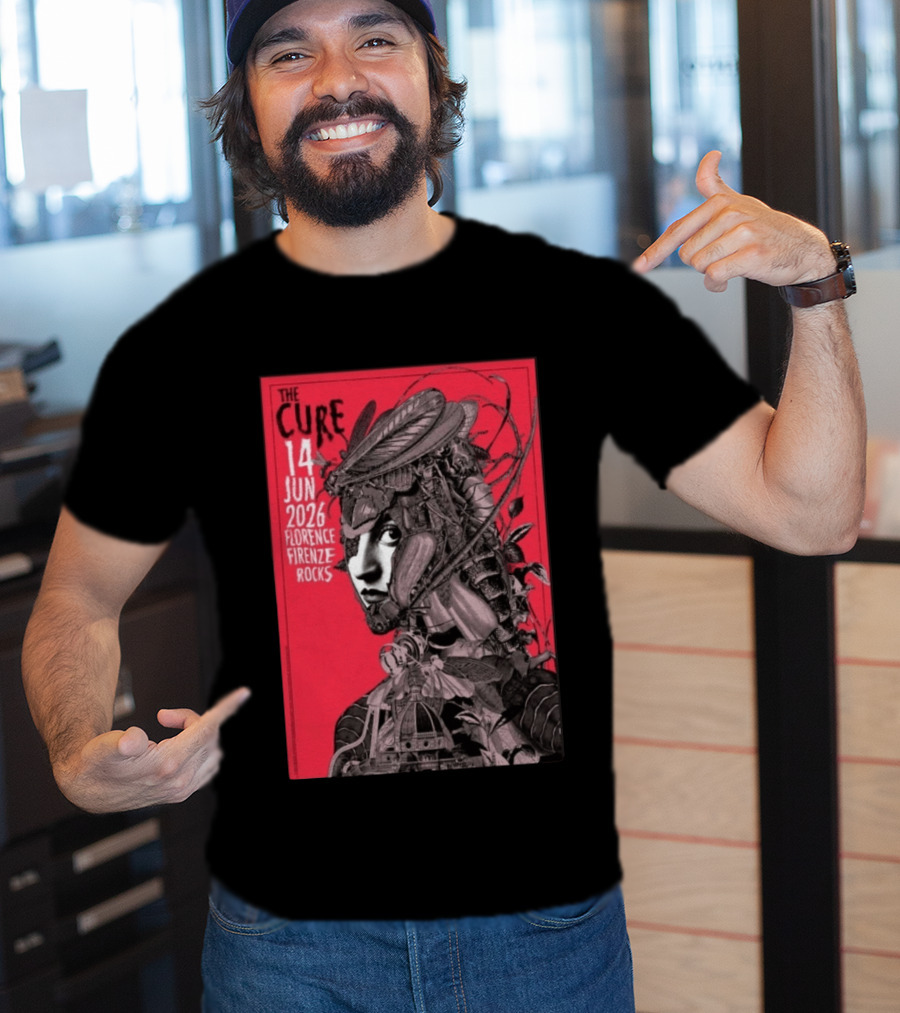 The Cure Florence Firenze Rocks June 14 2026 Festival T-Shirt
