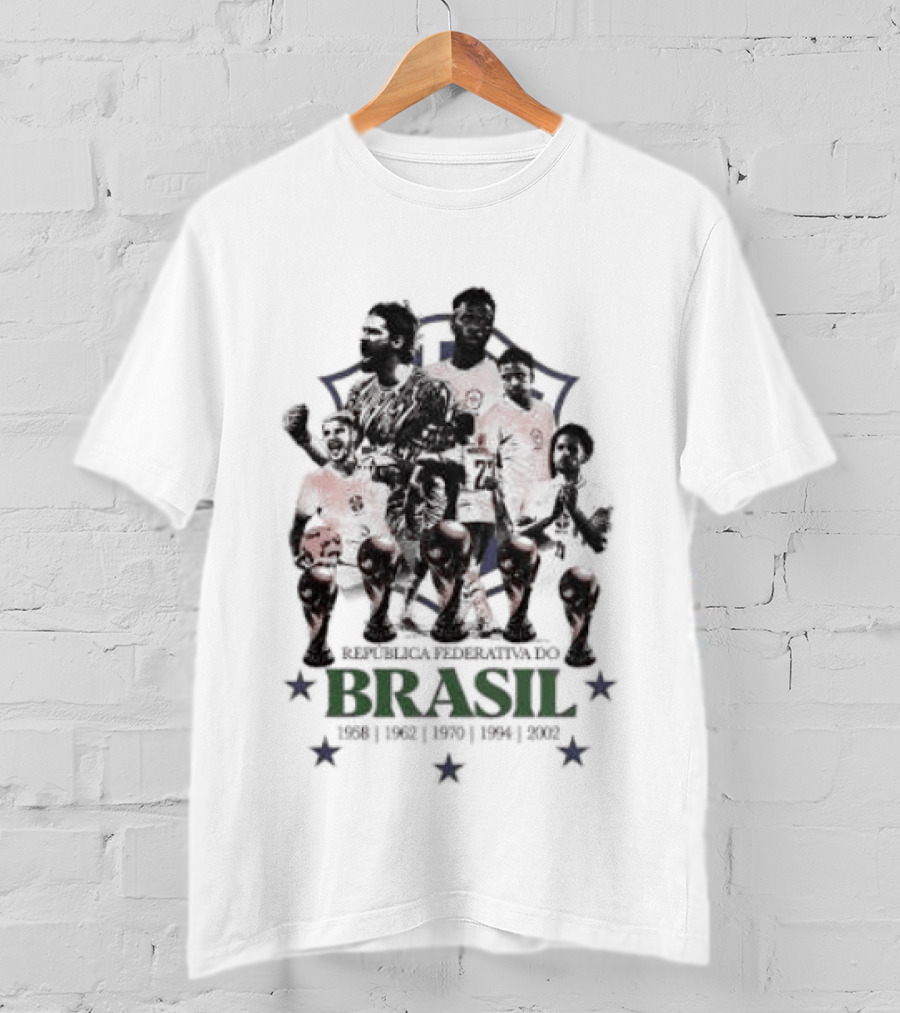 Brazil National Football Team Players República Federativa Do Brasil Stars T-Shirt