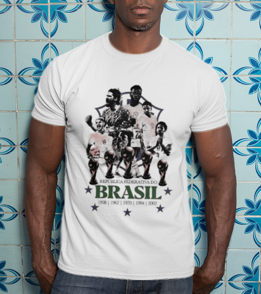 Brazil National Football Team Players República Federativa Do Brasil Stars T-Shirt