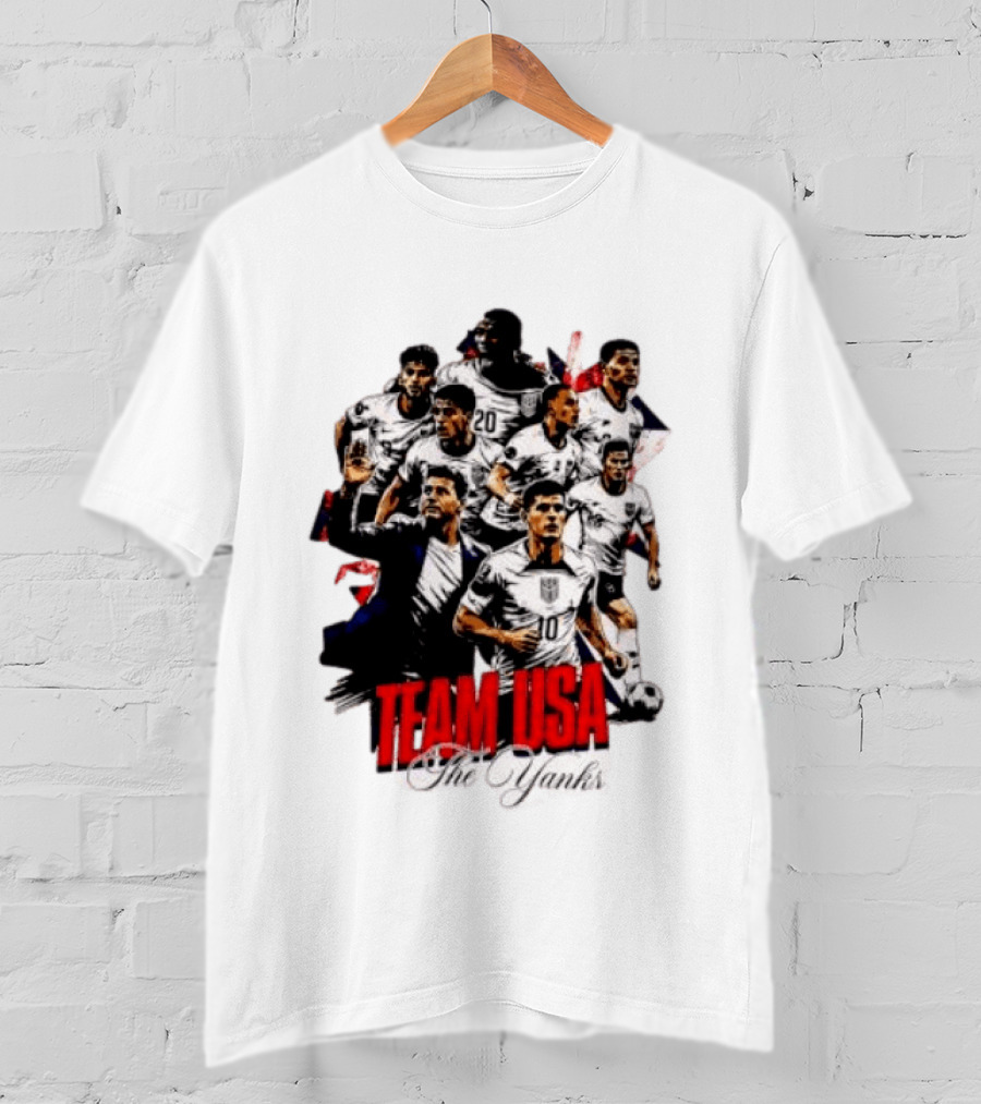 USMNT Christian Pulisic Mauricio Pochettino Team USA The Yanks T-Shirt
