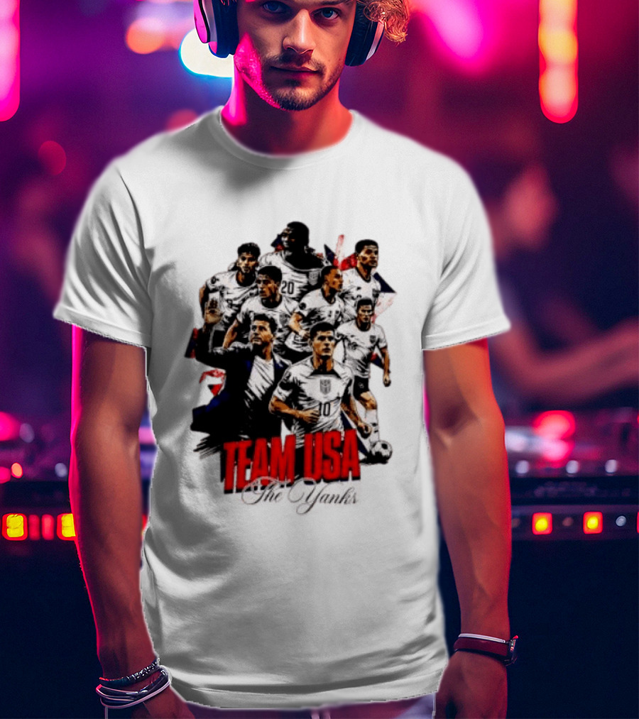 USMNT Christian Pulisic Mauricio Pochettino Team USA The Yanks T-Shirt