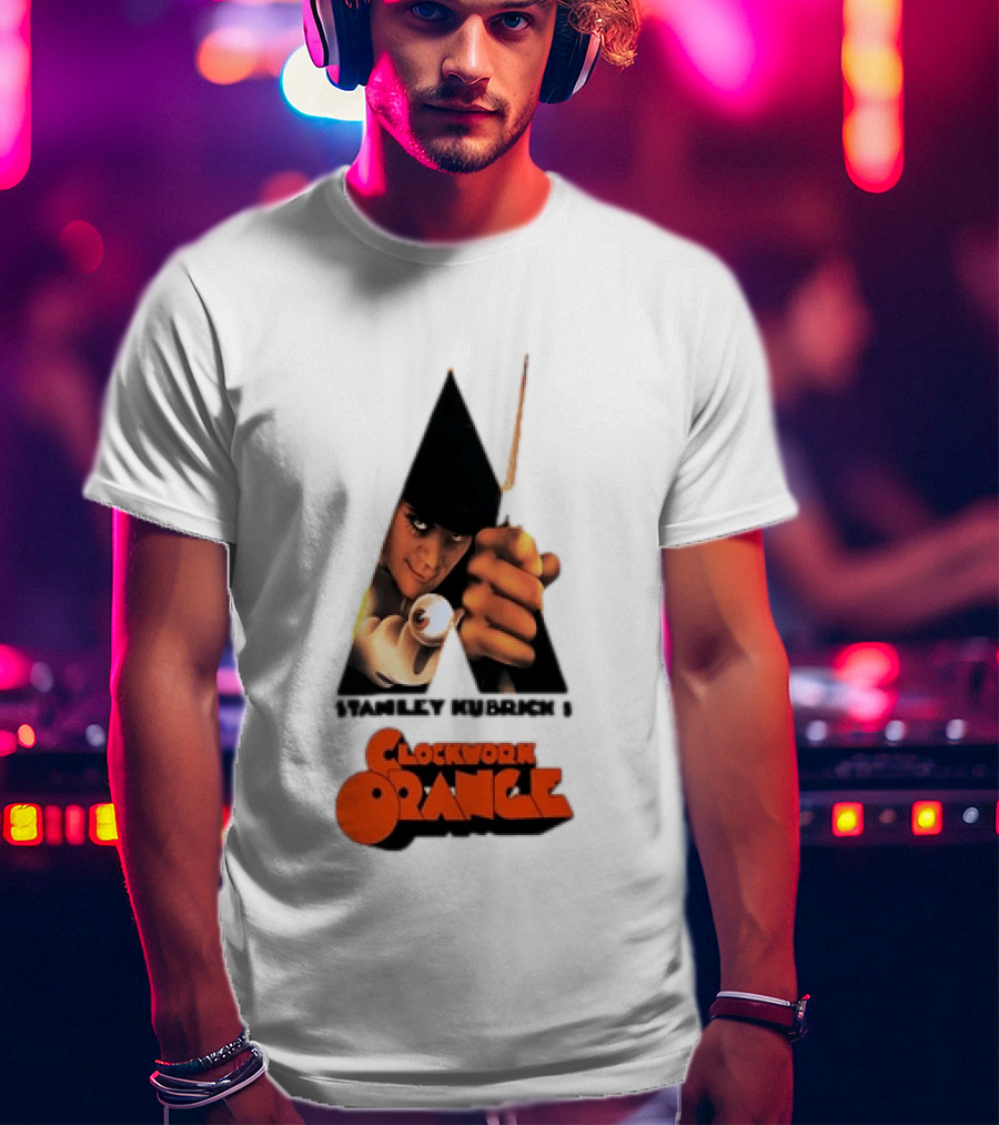 Stanley Kubrick's A Work Orange Alex DeLarge Iconic Film T-Shirt