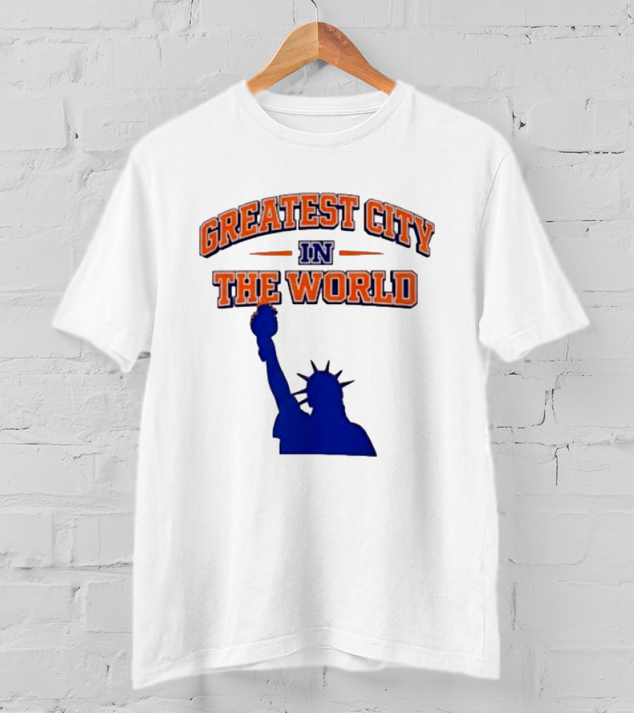 Greatest City In The World New York Knicks Statue Of Liberty T-Shirt