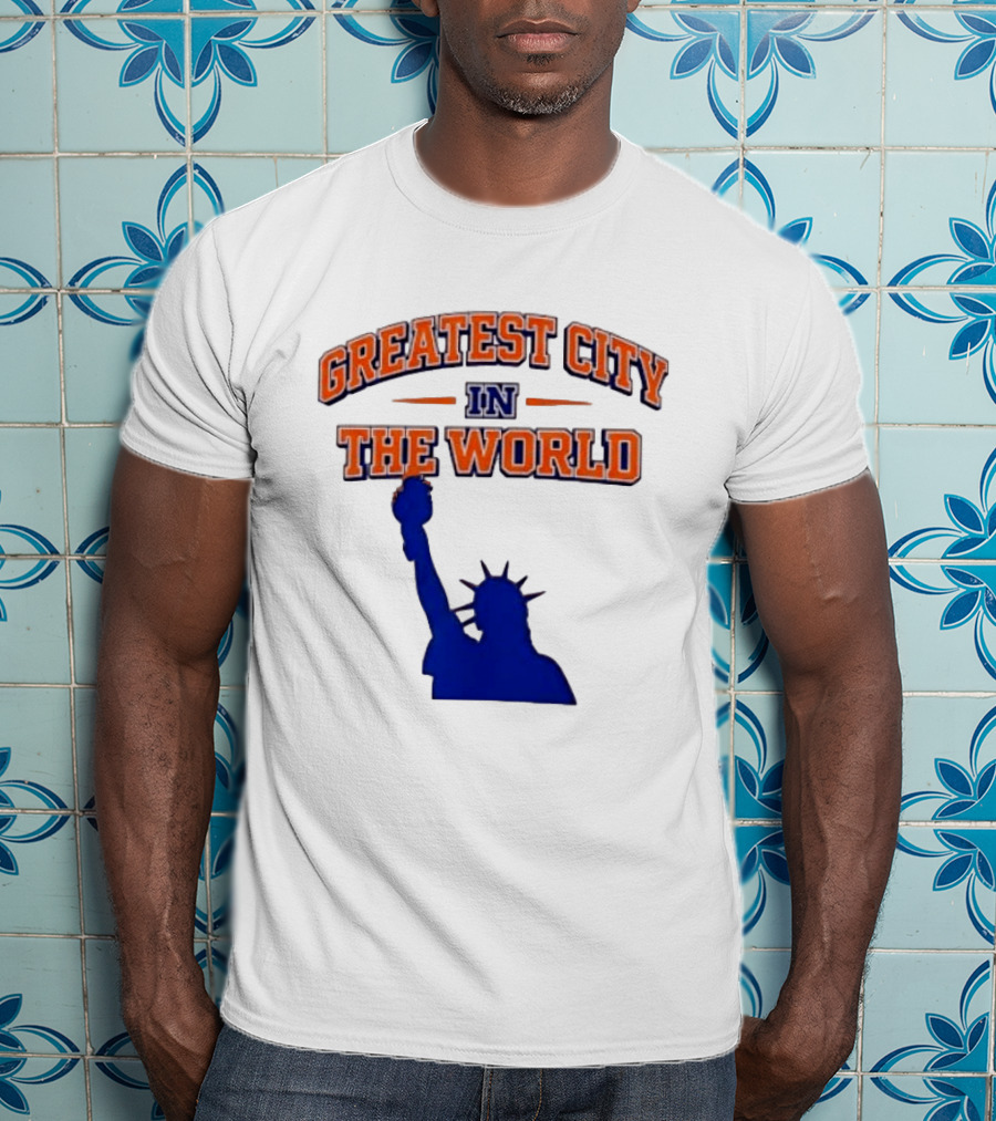 Greatest City In The World New York Knicks Statue Of Liberty T-Shirt