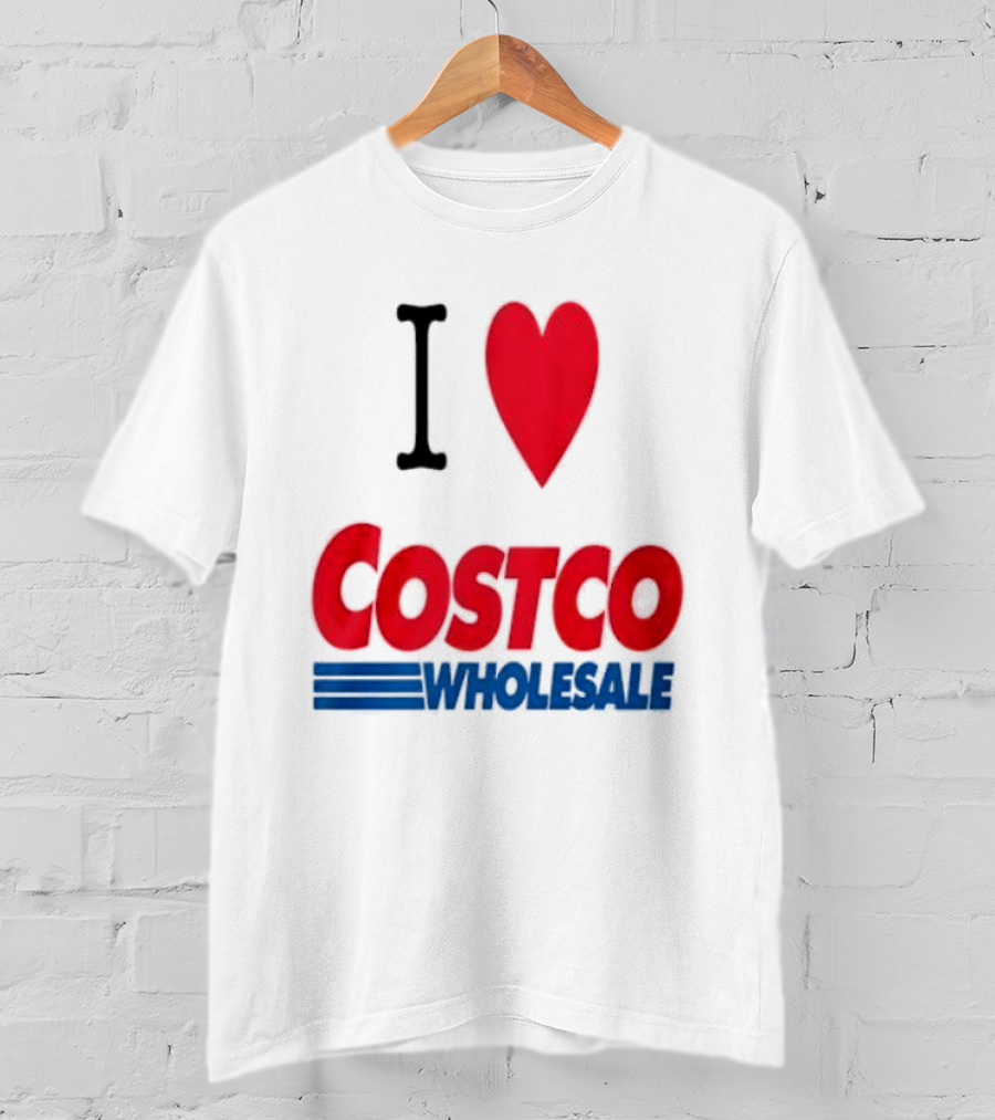 I Love Costco Wholesale Red Heart T-Shirt