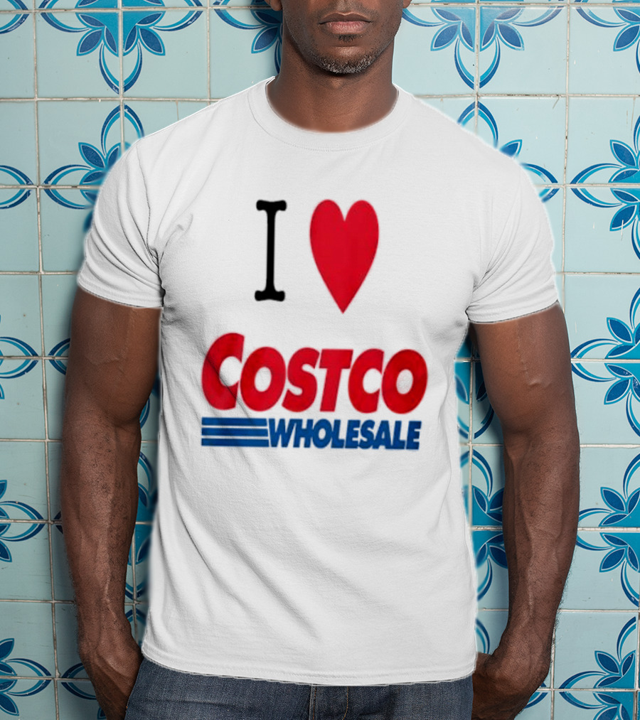 I Love Costco Wholesale Red Heart T-Shirt