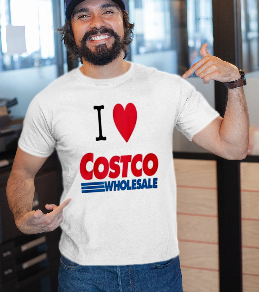 I Love Costco Wholesale Red Heart T-Shirt