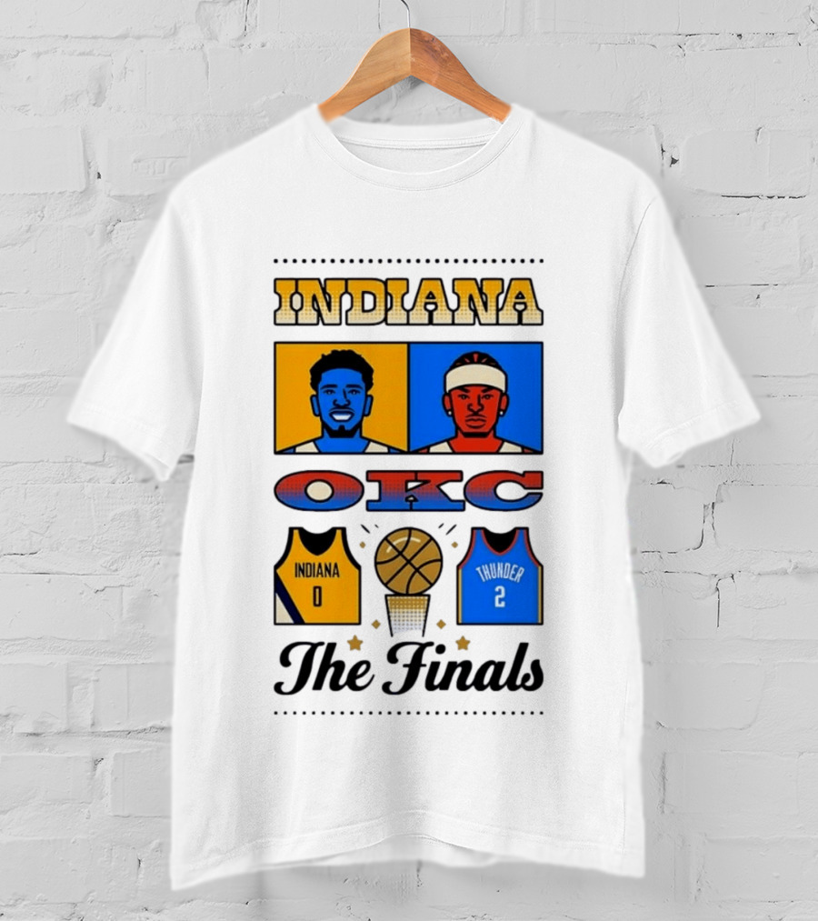 Indiana OKC Basketball The Finals Faceoff T-Shirt