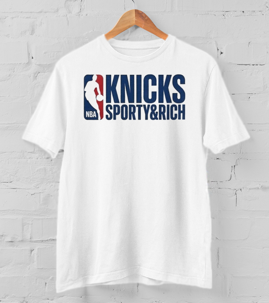 Knicks NBA Sporty & Rich 2026 Collaboration T-Shirt