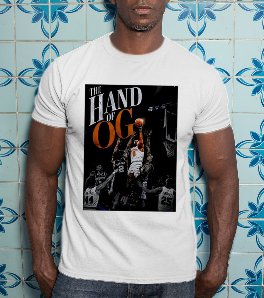 The Hand Of OG Anunoby New York Knicks NBA Basketball Player 2026 T-Shirt