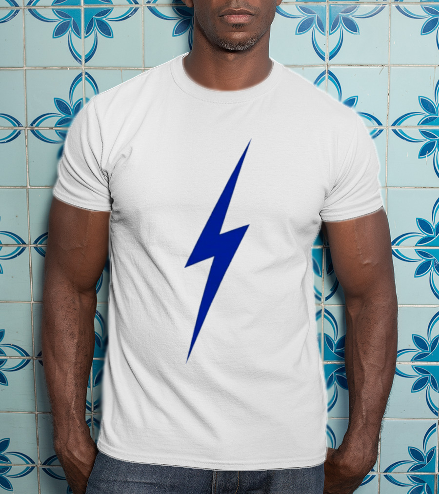 OKC Lightning Bolt Blue Power Energy T-Shirt