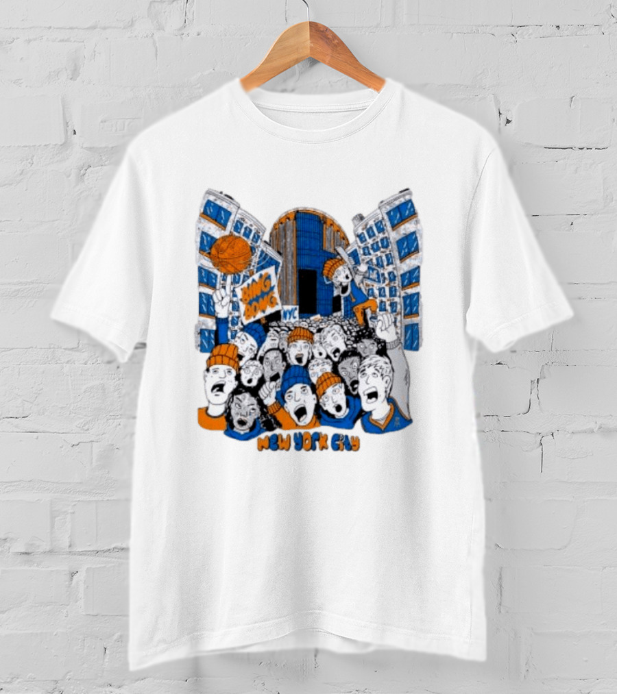 New York Knicks Bing Bong NYC New York City Basketball Fans Celebration T-Shirt