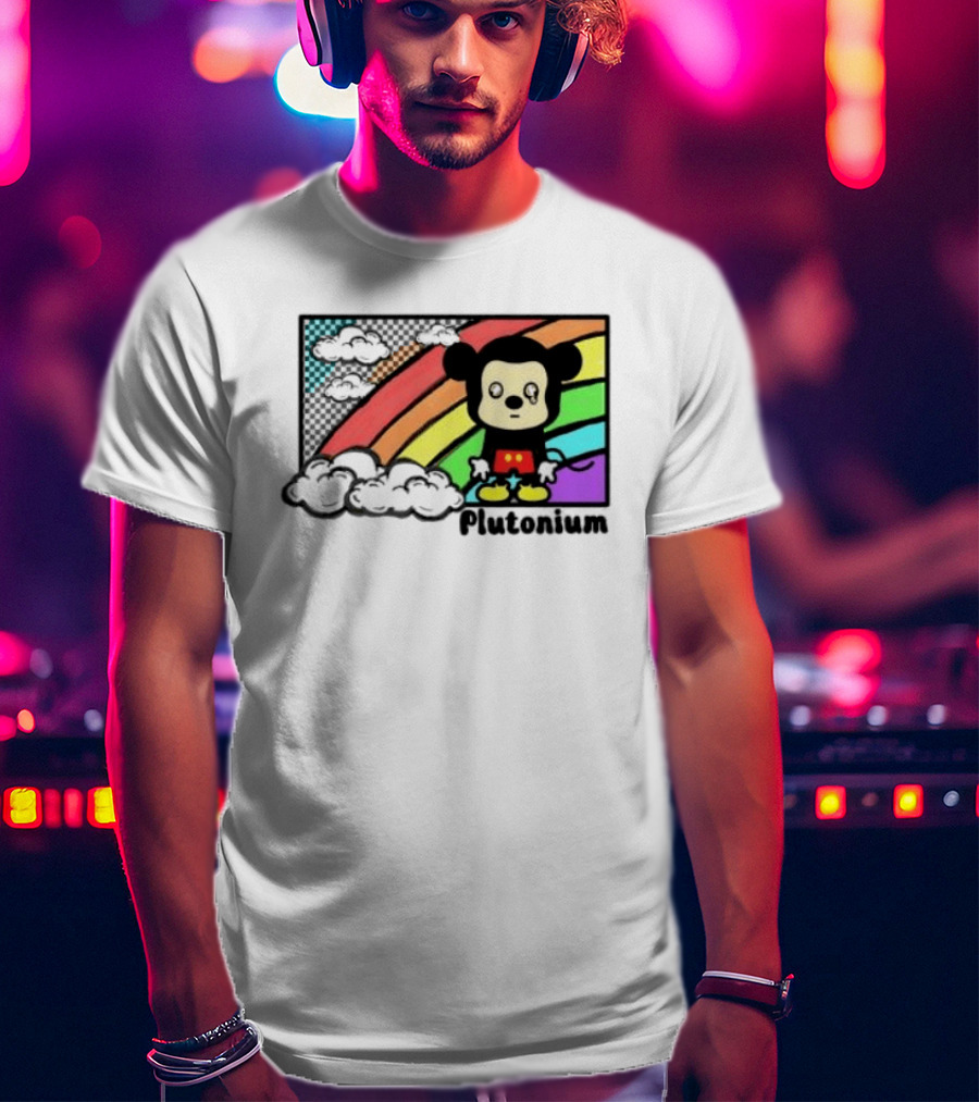 Rainbow Tears Plutonium Pride Mickey Mouse T-Shirt