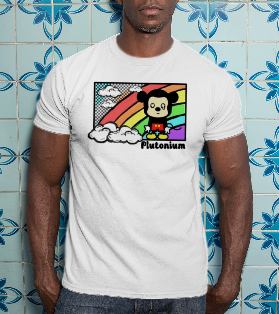 Rainbow Tears Plutonium Pride Mickey Mouse T-Shirt
