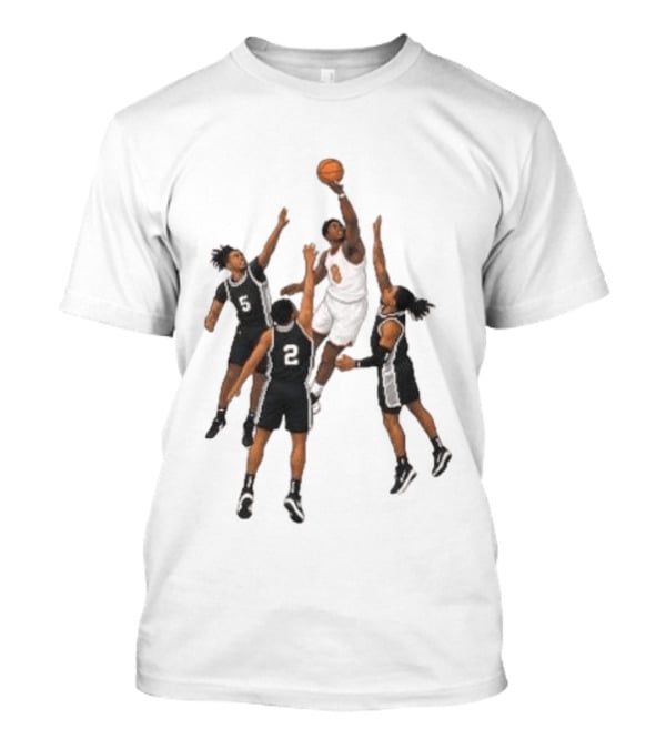 The Hand Of OG Anunoby Basketball Moment With White And Black Jersey Players T-Shirt