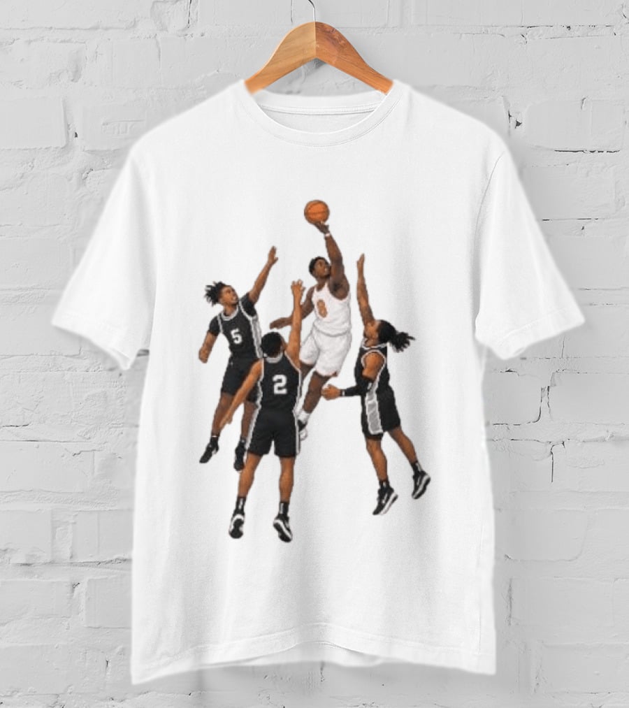 The Hand Of OG Anunoby Basketball Moment With White And Black Jersey Players T-Shirt