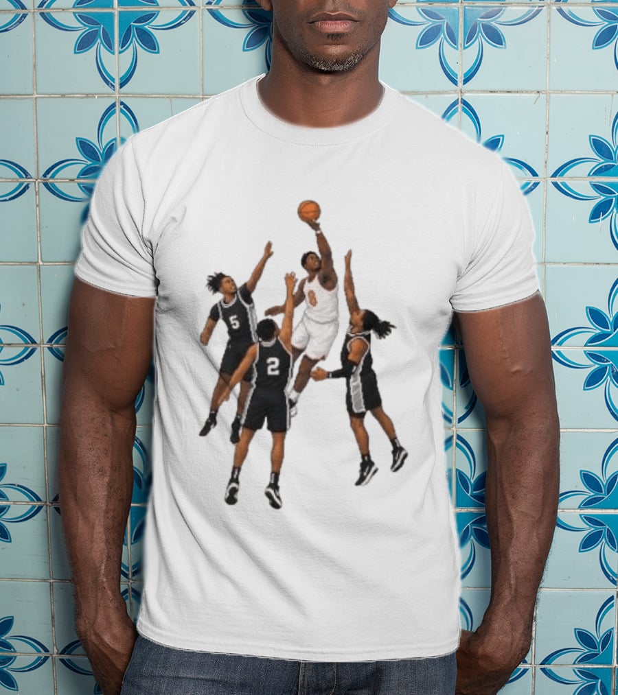 The Hand Of OG Anunoby Basketball Moment With White And Black Jersey Players T-Shirt