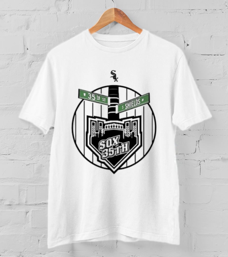 White Sox 35th Shields Baseball Vintage Circle T-Shirt