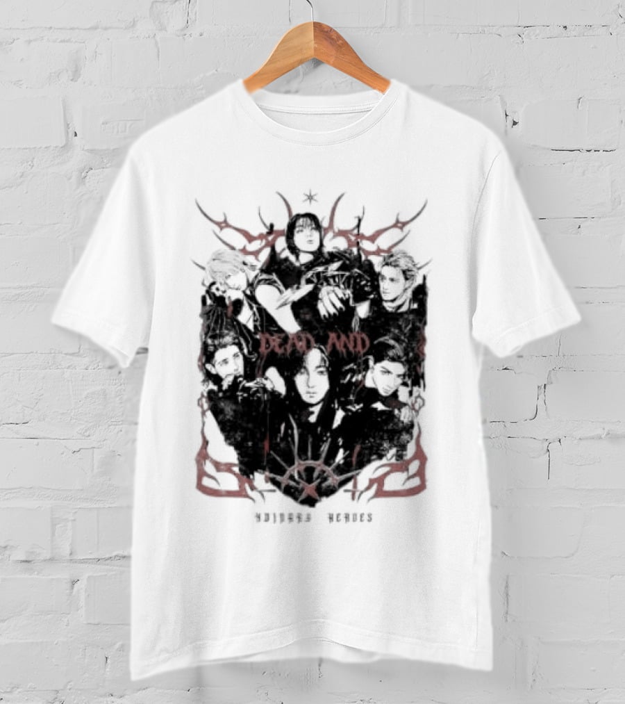 Xdinary Heroes Dead And Ordinary Heroes Dark Red Symbolic T-Shirt