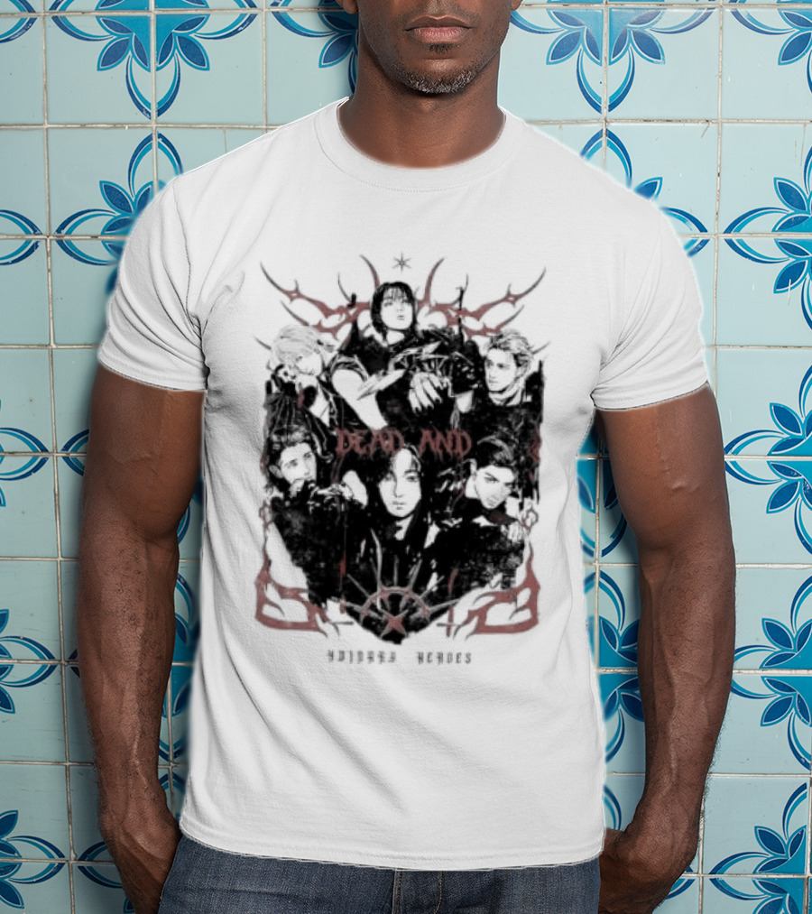 Xdinary Heroes Dead And Ordinary Heroes Dark Red Symbolic T-Shirt