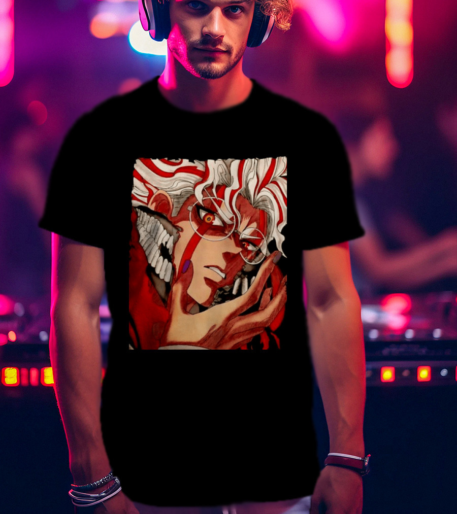 Akaza Kimetsu No Yaiba Upper Rank Three Anime T-Shirt