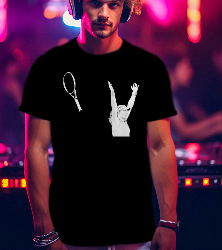 Babolat Tennis Player Celebration Arms Raised Victory T-Shirt