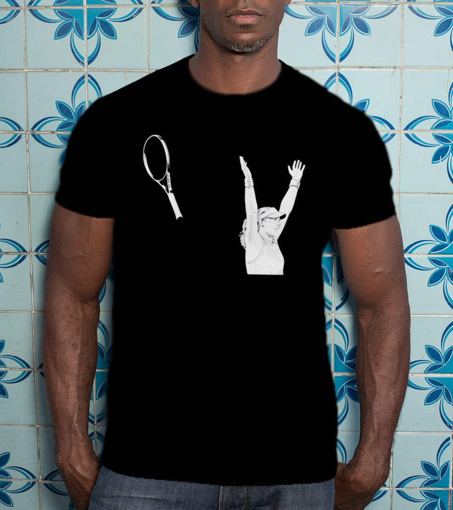 Babolat Tennis Player Celebration Arms Raised Victory T-Shirt