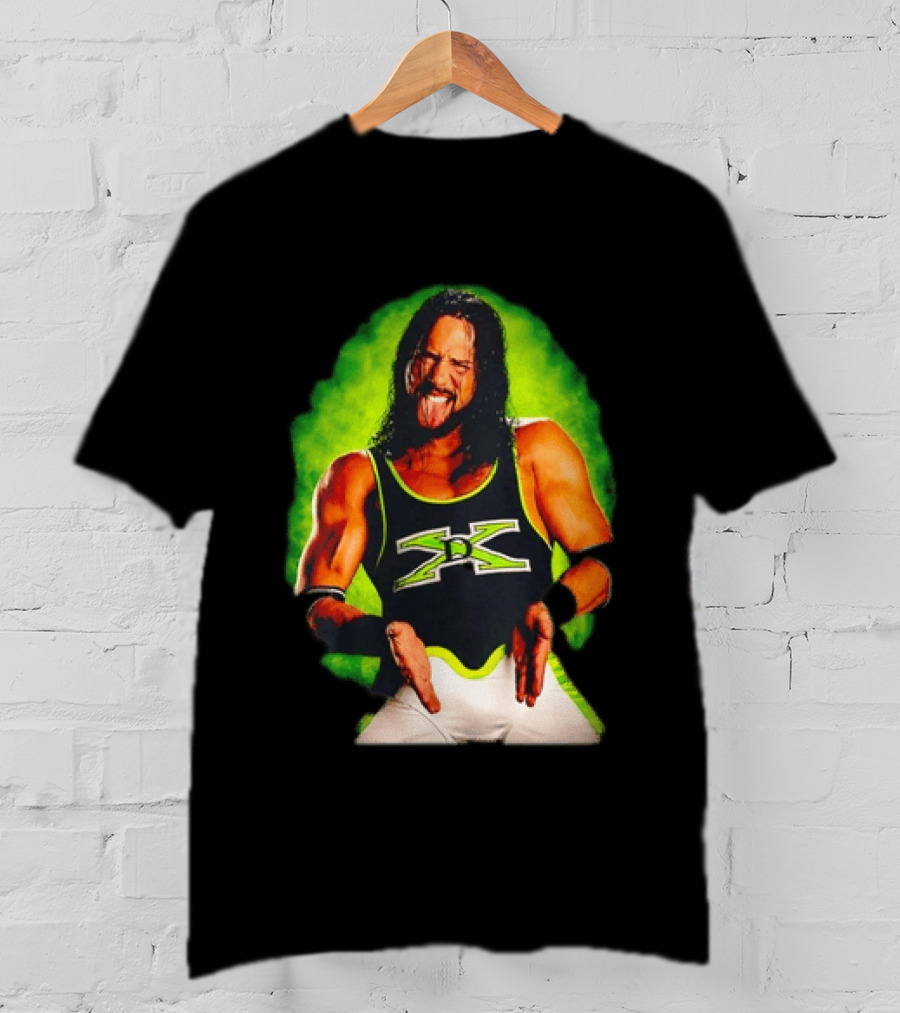 DX Seth Rollins Men's Wrestling Iconic Attitude Era Shawn X Pac D Generation X Green T-Shirt