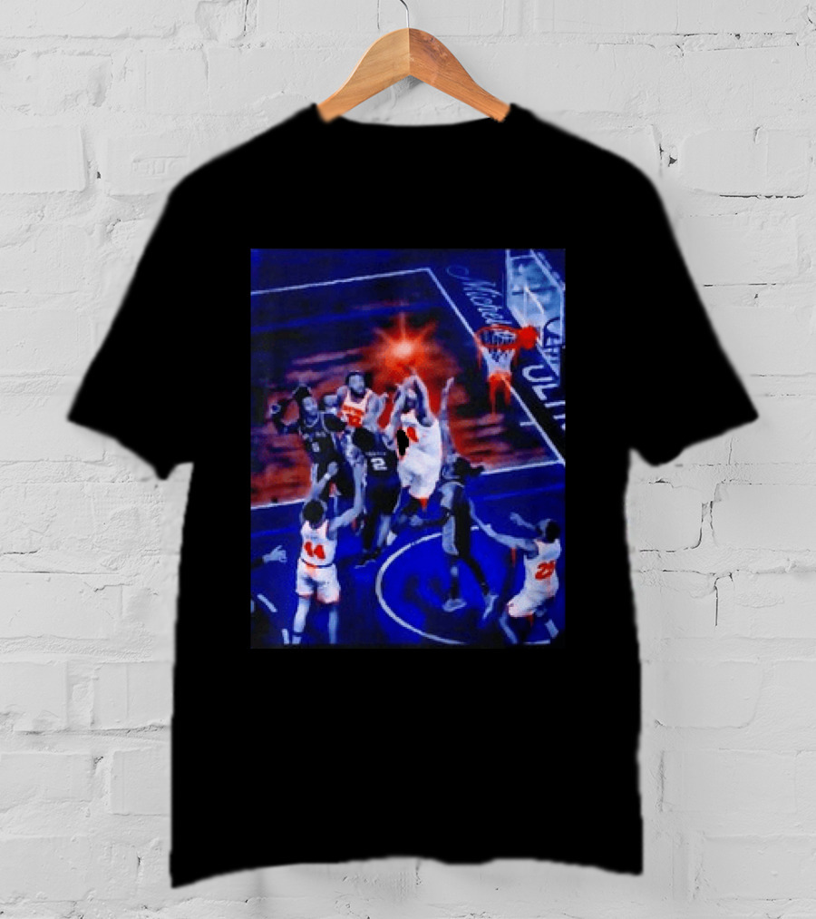 Jalen Brunson New York Knicks NBA Game Action Michelob Ultra Basketball Scene T-Shirt