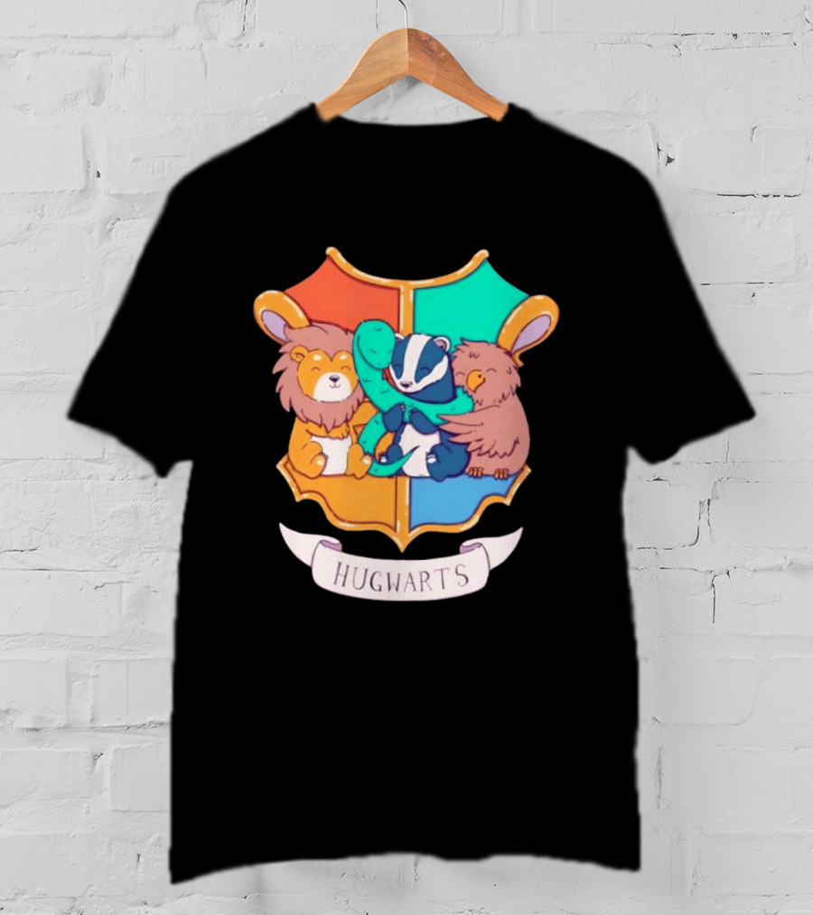 Hugwarts Lion Snake Badger Eagle T-Shirt