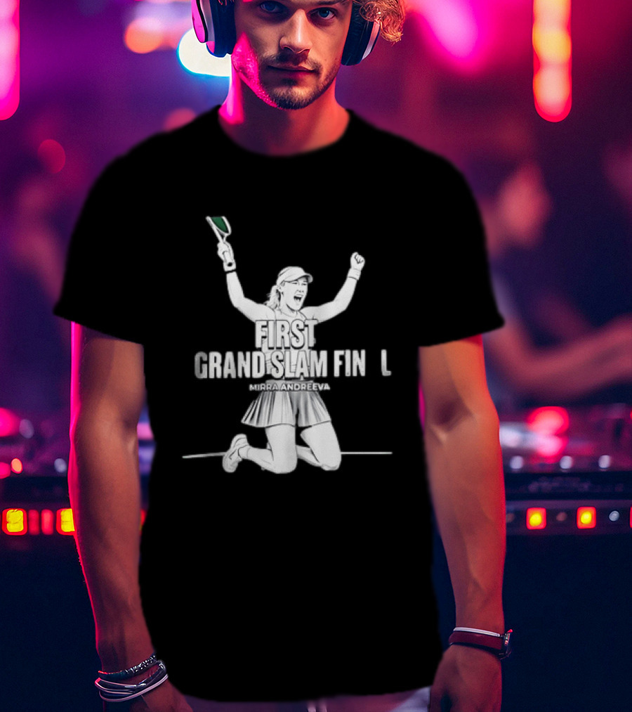Mirra Andreeva First Grand Slam Final Celebration T-Shirt