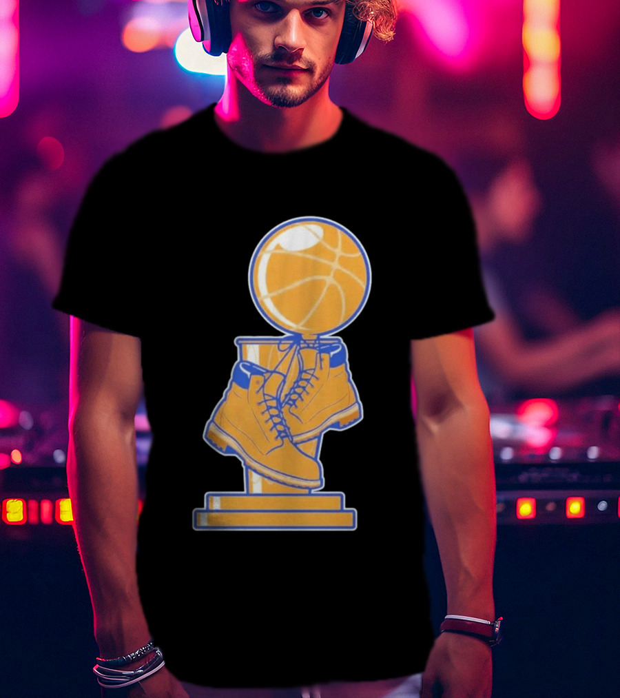 NY Basketball Trophy Timberland Boots T-Shirt