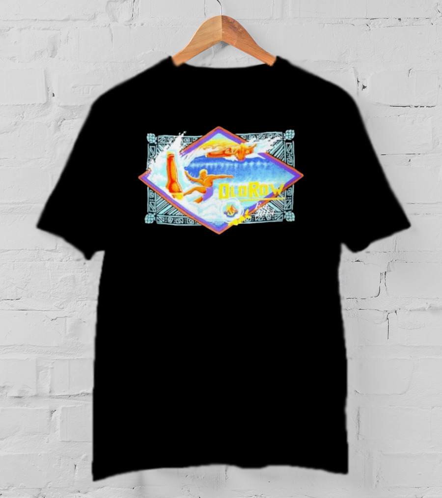 Old Row Surfing Beer Bottle Wave Coastal Beach Life Ocean 2014 T-Shirt