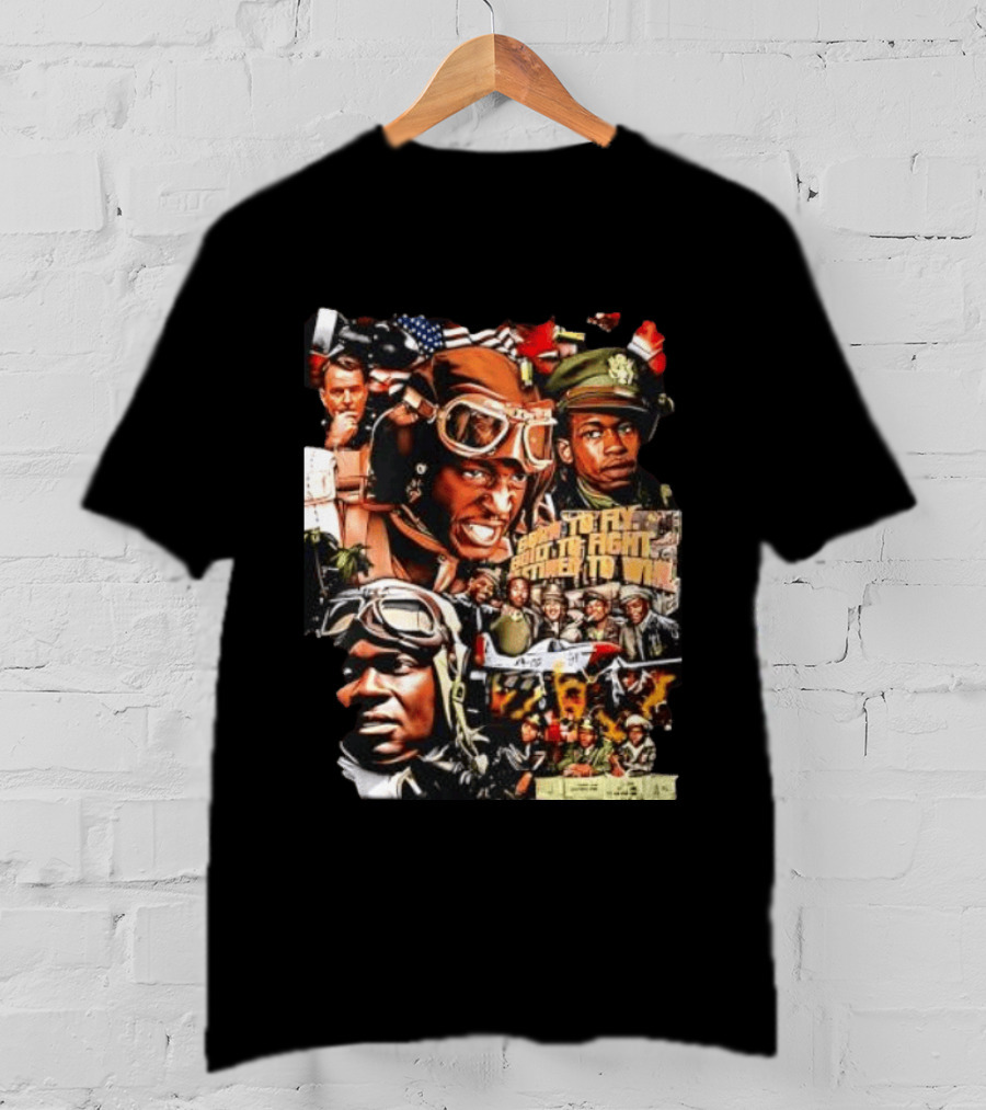 Tuskegee Airmen Born To Fly Built To Fight Destined To Win World War II US Army T-Shirt