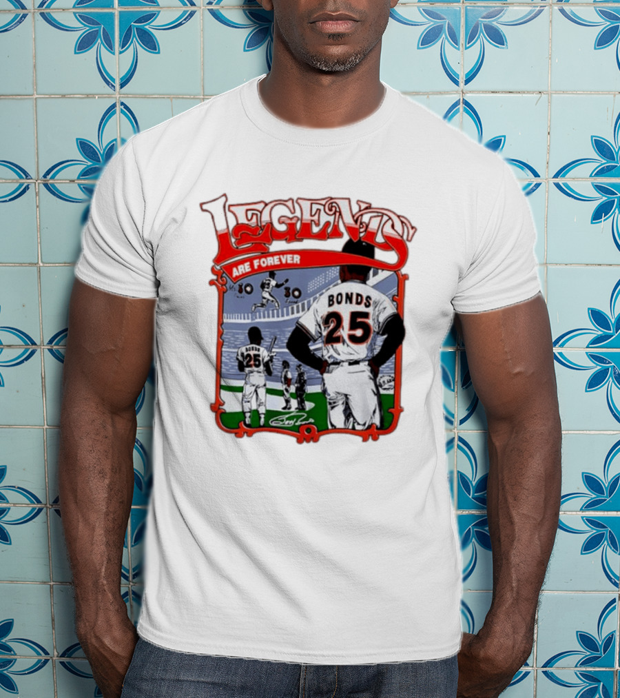 Barry Bonds Legends Are Forever San Francisco Giants 25 T-Shirt