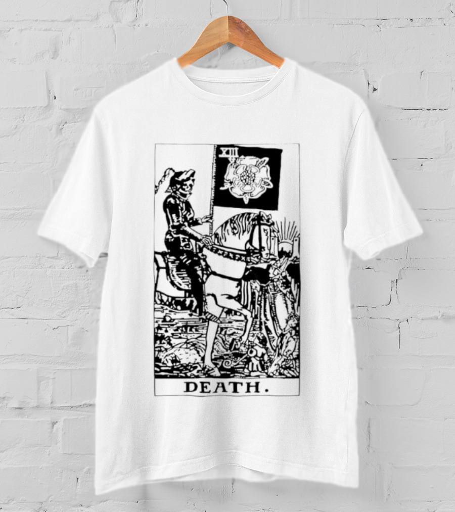 Death Rider Tarot Card Major Arcana XIII Skeleton Horseback T-Shirt