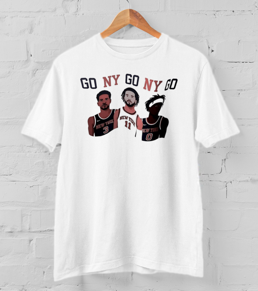 New York Knicks Go NY Go NY Go Basketball Fan Gear T-Shirt