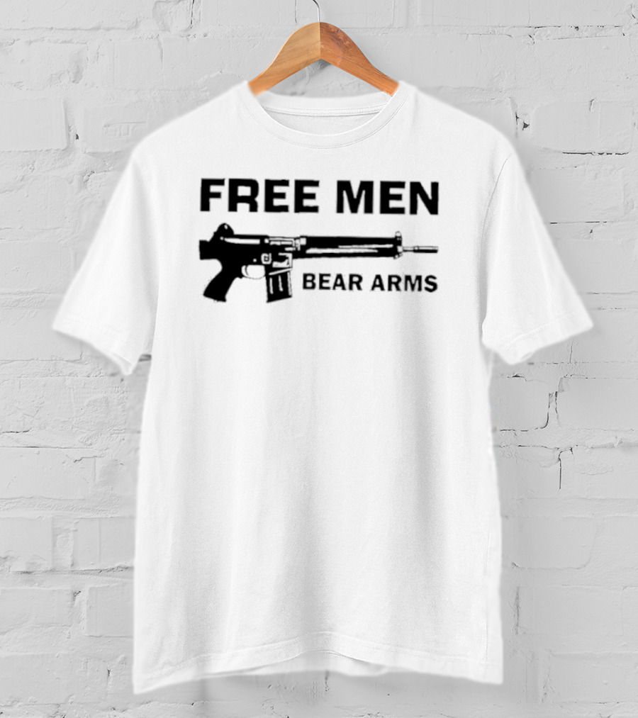 Free Men Bear Arms Second Amendment Gun Rights Tactical Pro 2A T-Shirt