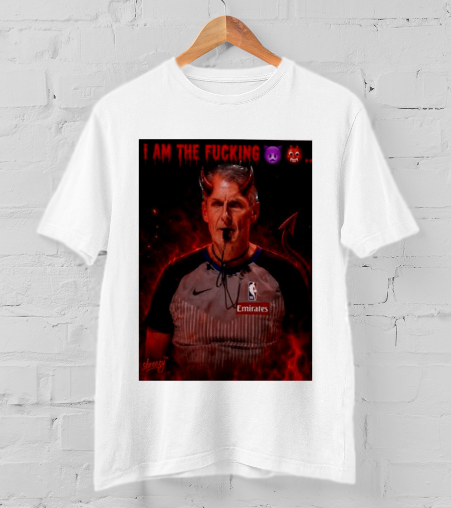 I Am The Fucking Emoji Devil Scott Foster NBA Referee Emirate T-Shirt