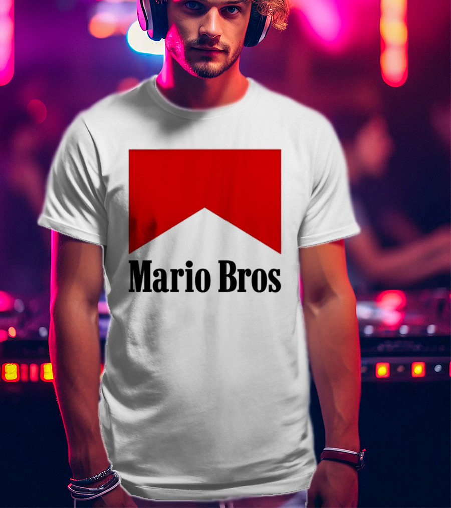 Mario Bros Red Banner T-Shirt