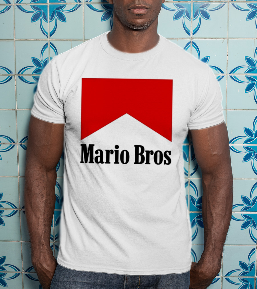 Mario Bros Red Banner T-Shirt