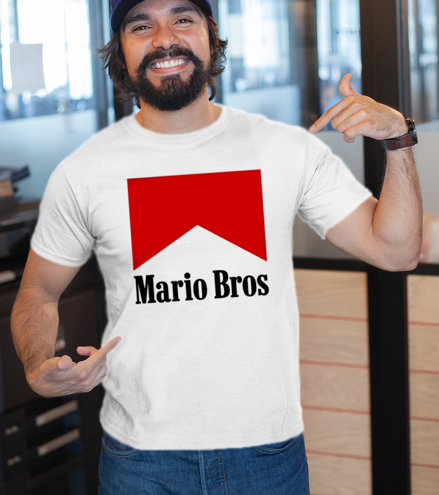 Mario Bros Red Banner T-Shirt