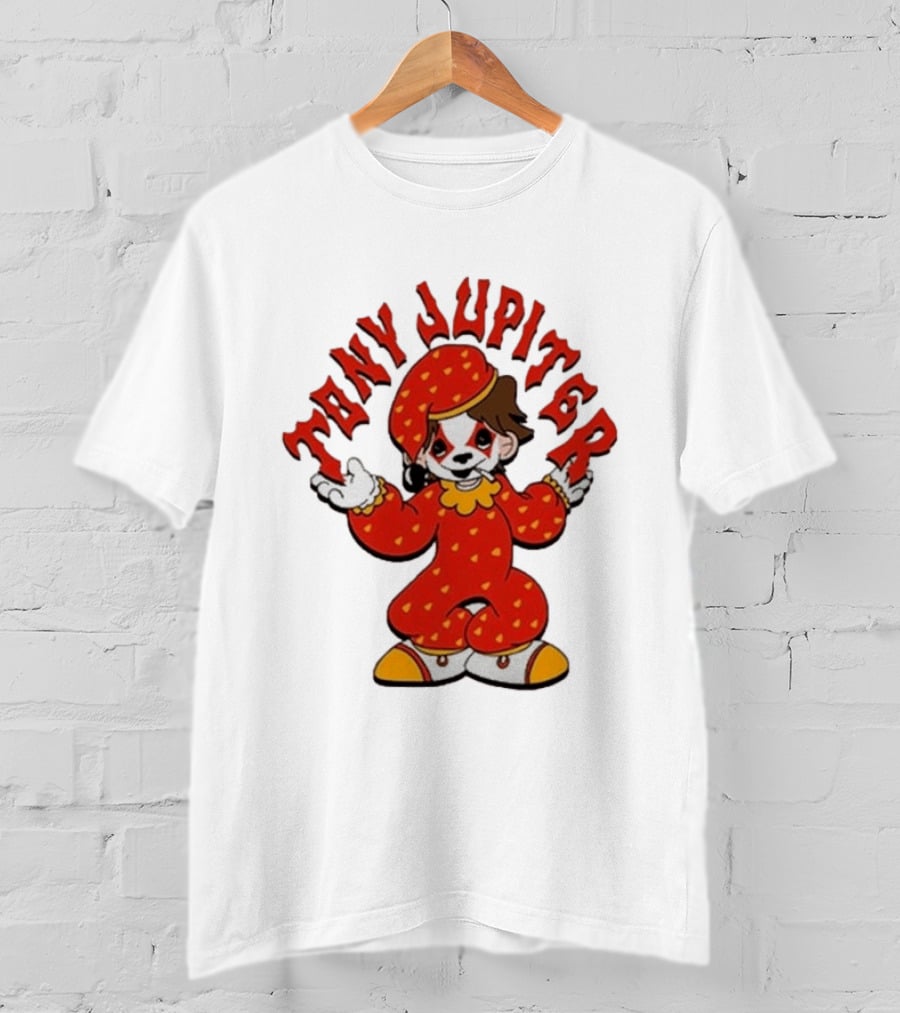 Tony Jupiter Clown Costume Red With White And Yellow T-Shirt
