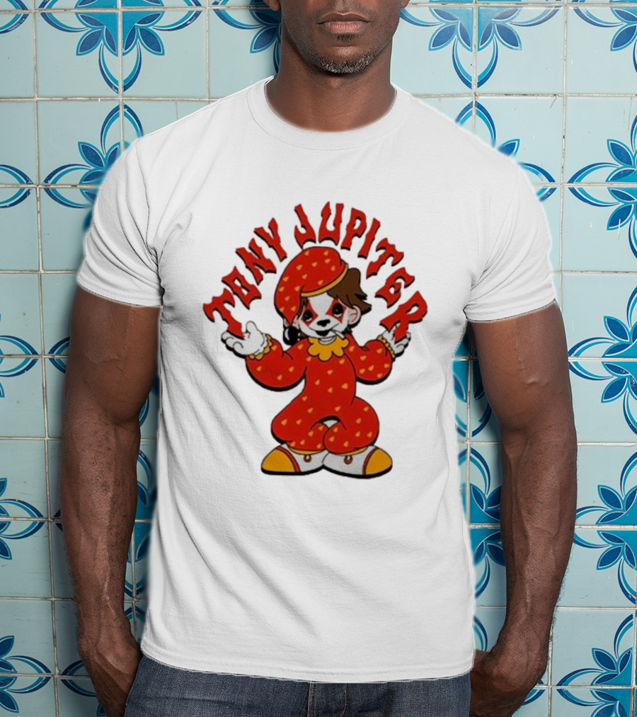 Tony Jupiter Clown Costume Red With White And Yellow T-Shirt