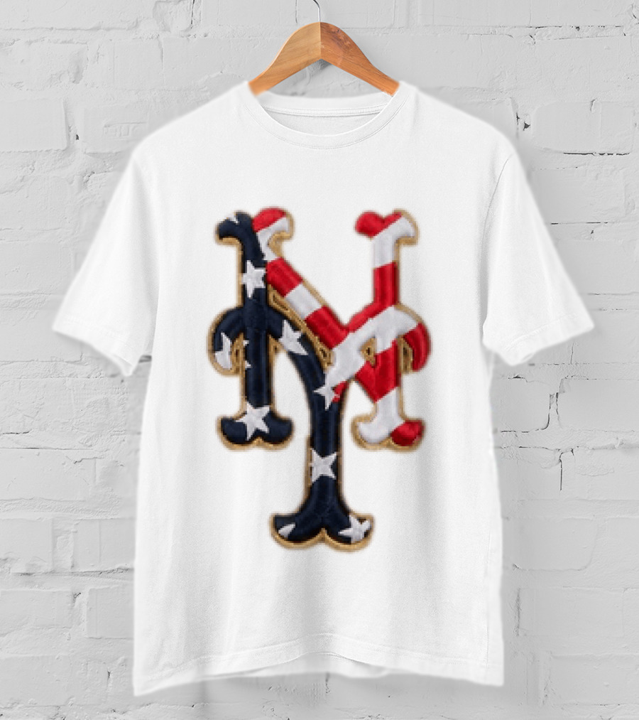 Mets American Flag Stars And Stripes Fourth Of July T-Shirt
