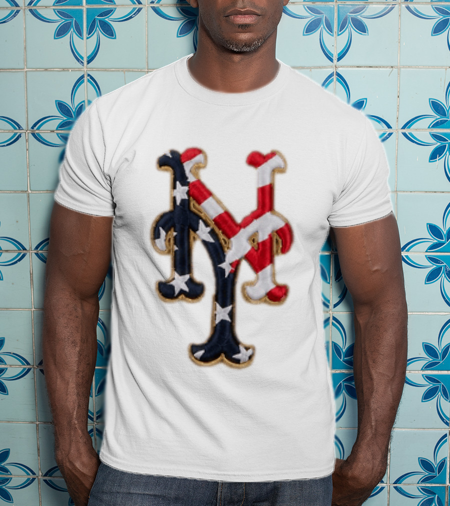 Mets American Flag Stars And Stripes Fourth Of July T-Shirt